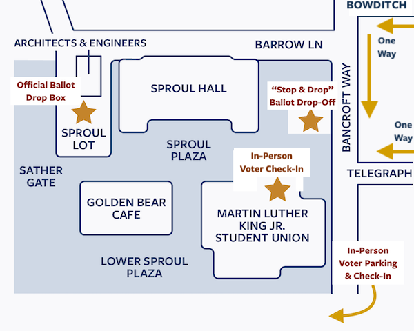 Map of accessible Voting Location