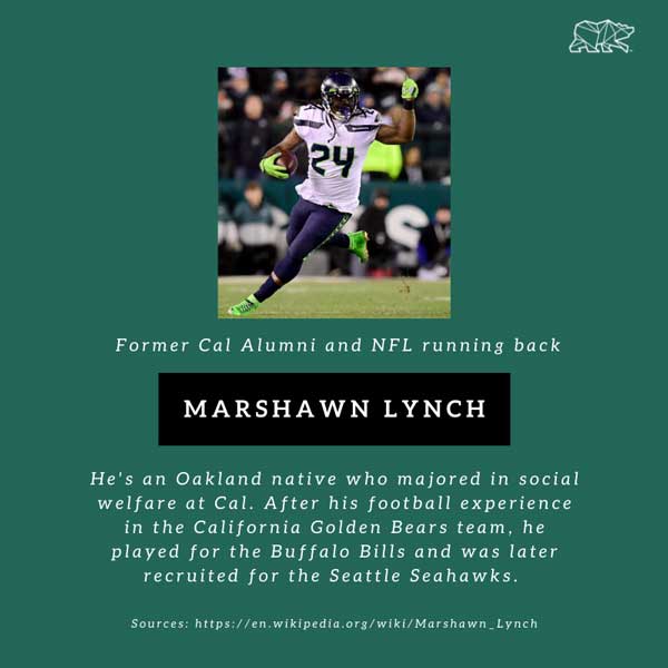 Marshwn Lynch former Cal Alum