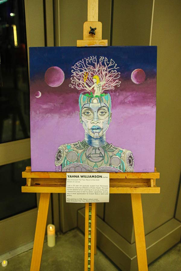 Black history month art exhibition 2023 in MLK Student Union